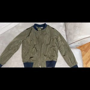 green bomber jacket